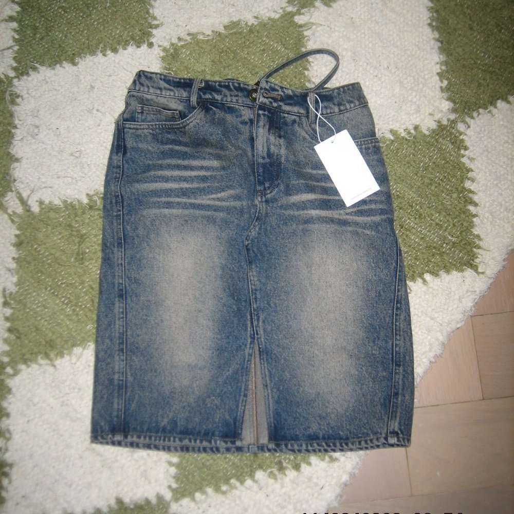 brand new denim skirt